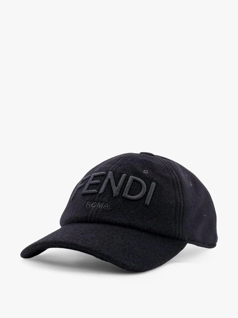 Fendi Wool blend baseball hat with logo embroidery 2