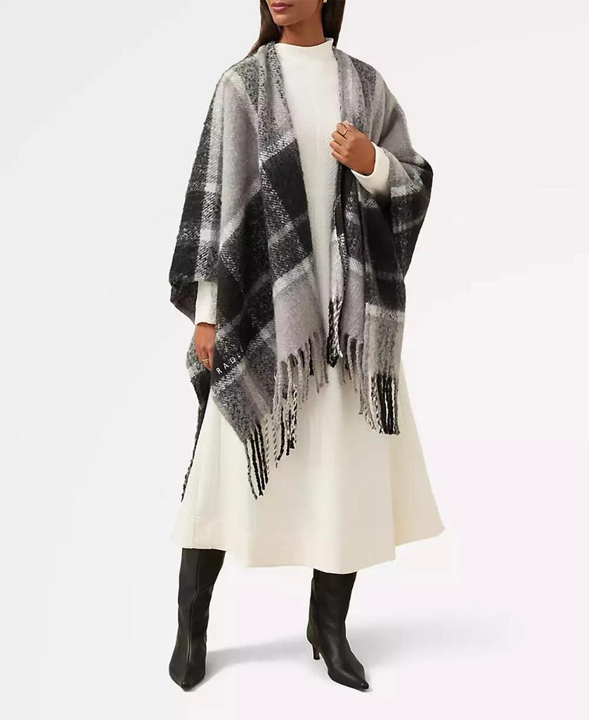 Radley Fluffy Check Poncho 3