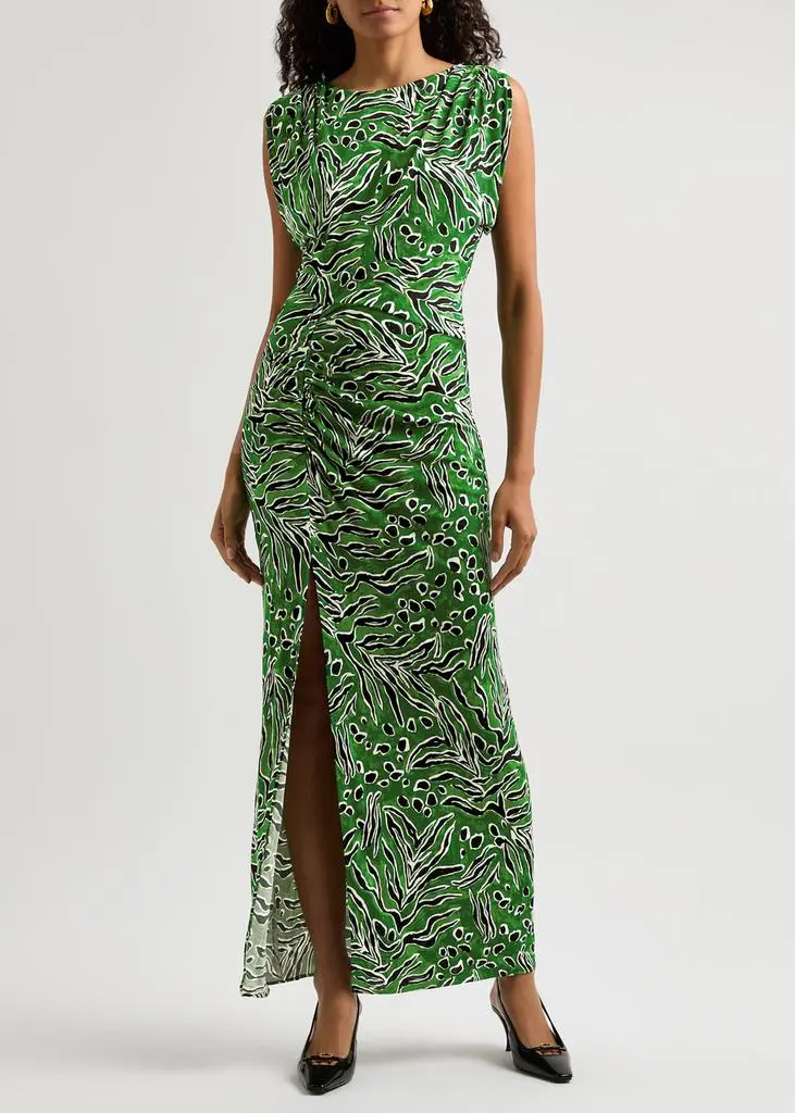 Diane von Furstenberg Gertrude printed jersey maxi dress 4
