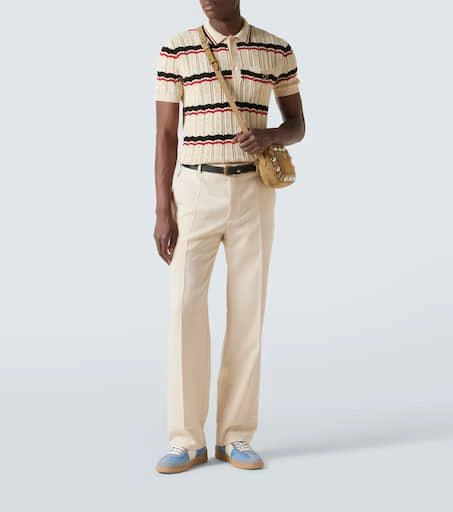 Valentino Upvillage suede-trimmed leather sneakers 2