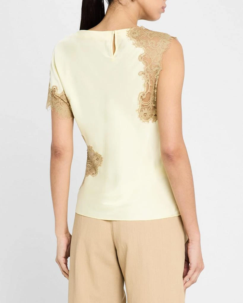 A.L.C. Alessia Satin and Lace Top 3