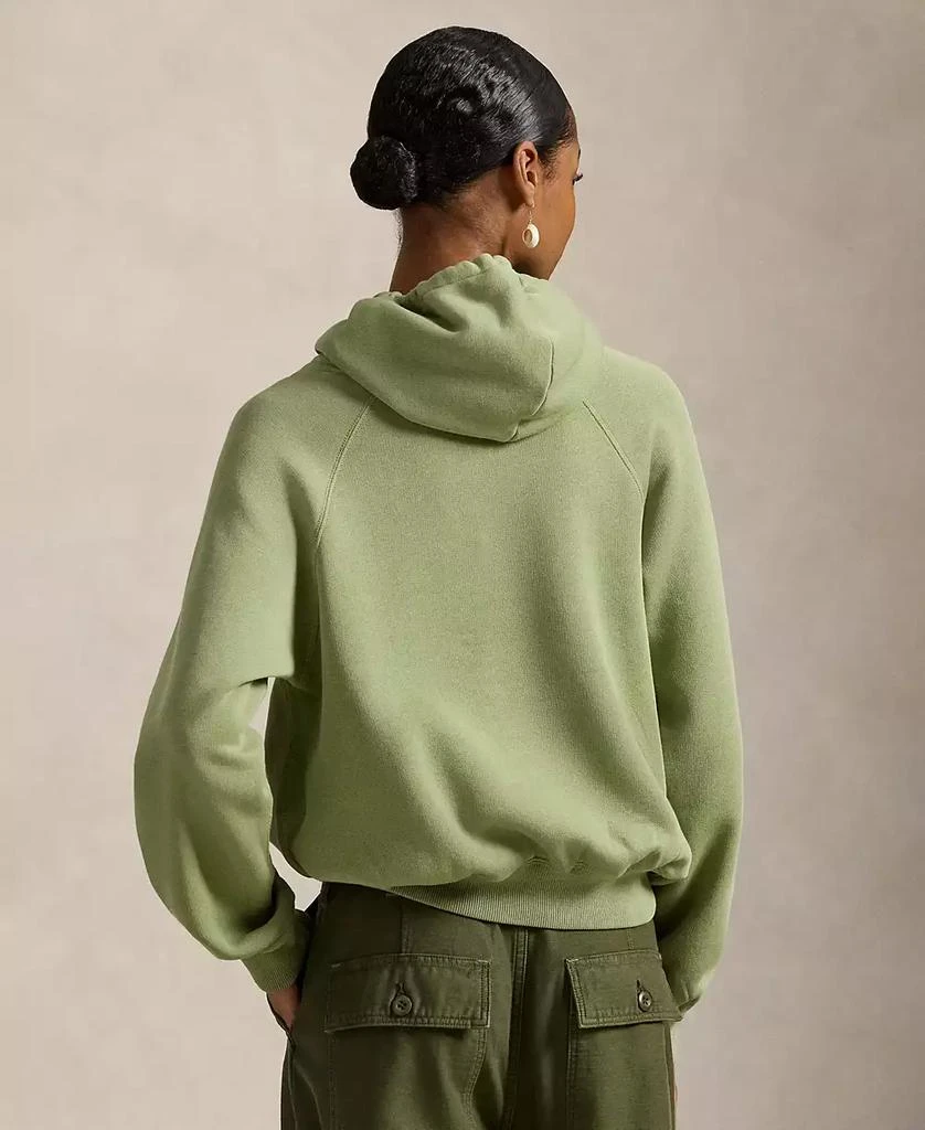 Ralph Lauren Women's Shrunken Fit Fleece Hoodie Sweatshirt 14