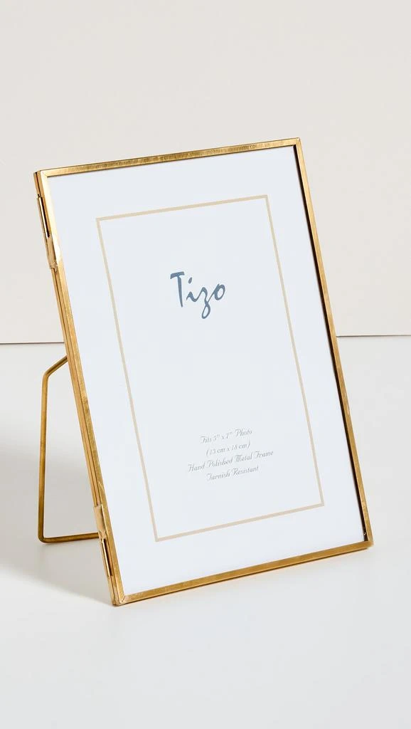 Tizo Design Slim Gold Brass Frame 5X7 1
