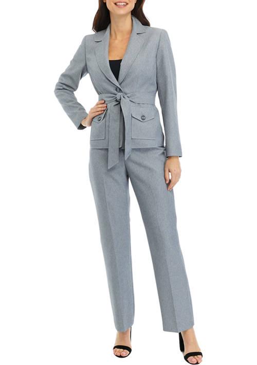 Le Suit Suit 2 Bttn Safari W Patch Pocket Kate Pant