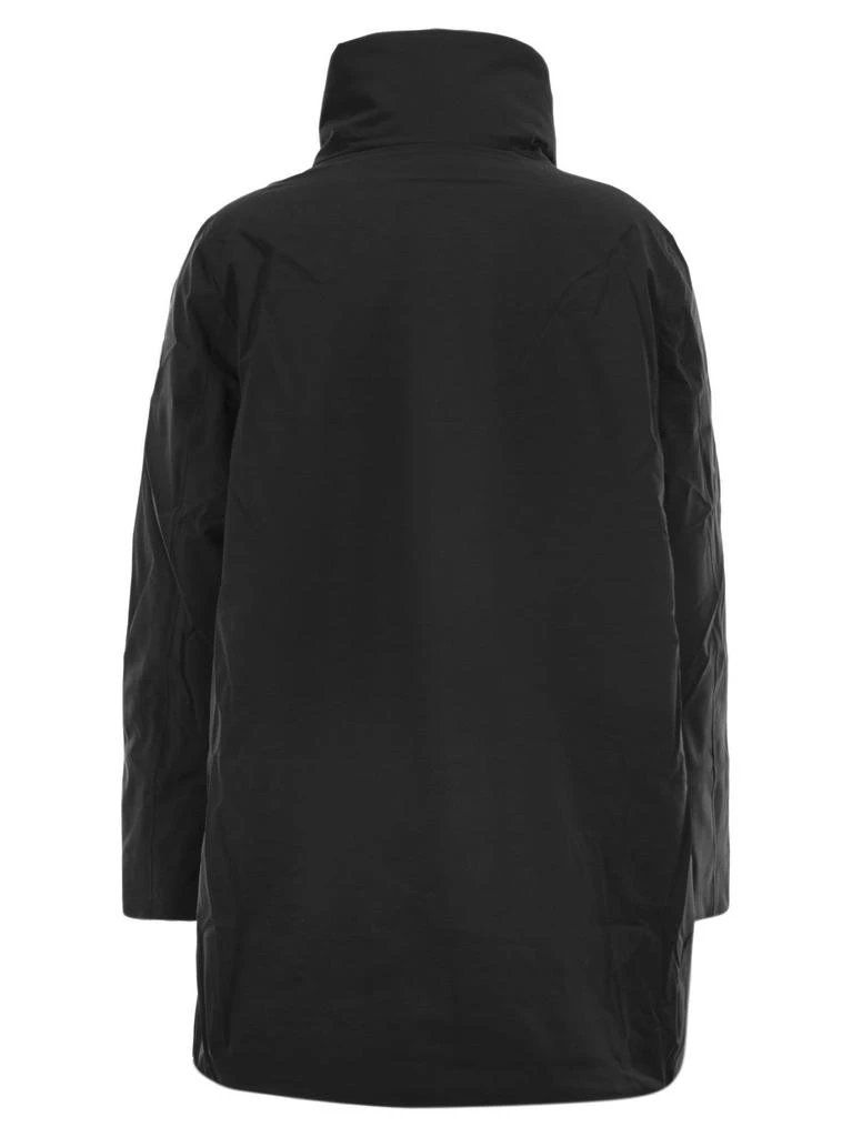 K-Way K-Way Logo Patch Hooded Coat 2