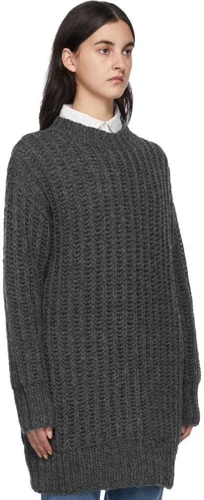 AMI Grey Hand-Knitted Sweater 2