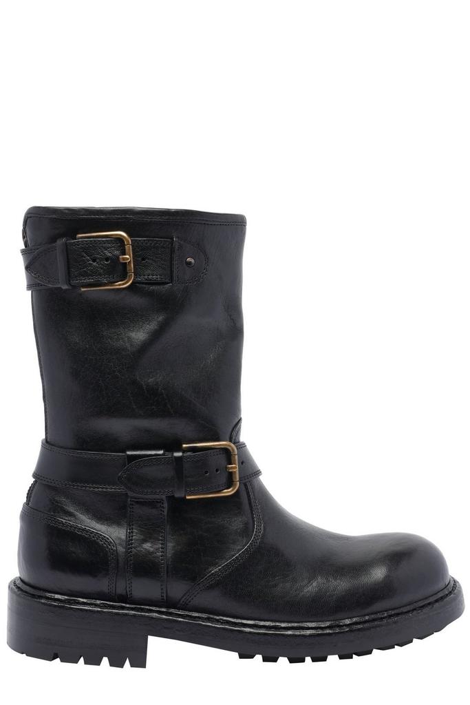 Dolce & Gabbana Brushed calfskin ankle boots - Boots - Free