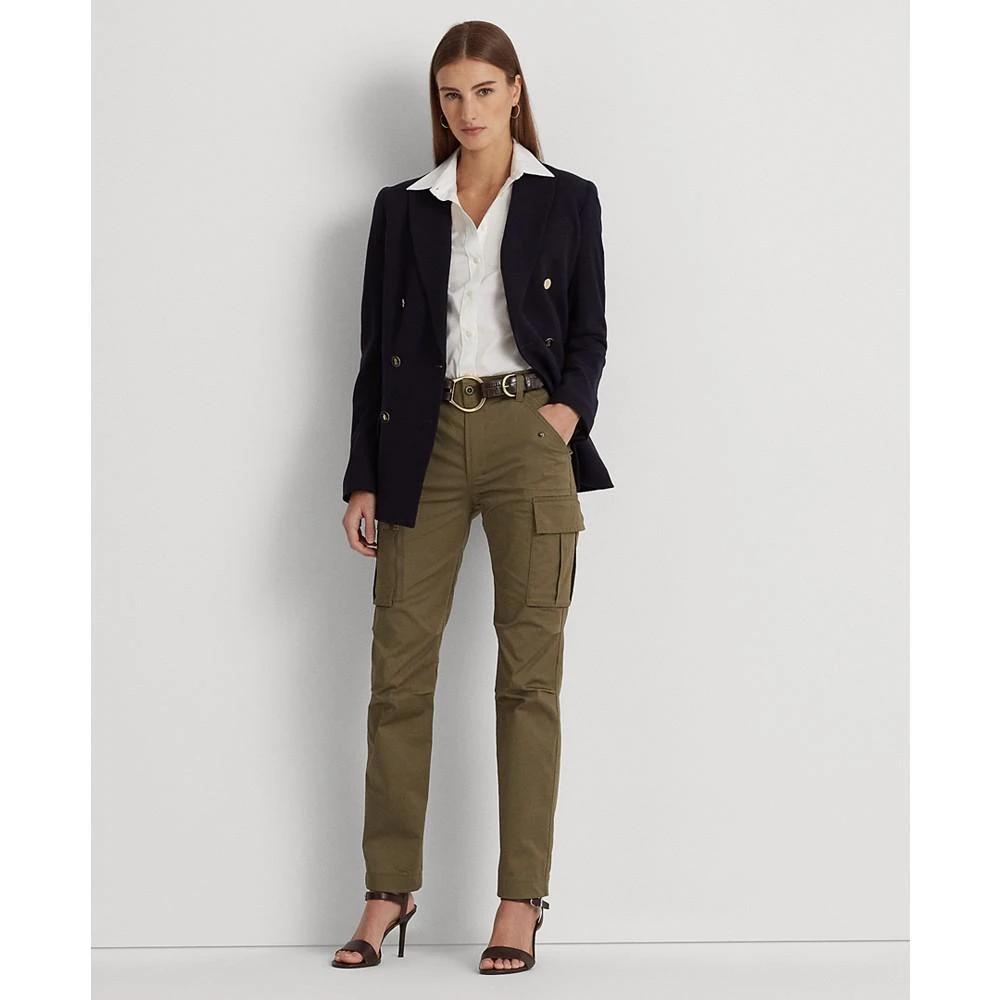 Lauren Ralph Lauren Women's Double-Breasted Wool Crepe Blazer 4