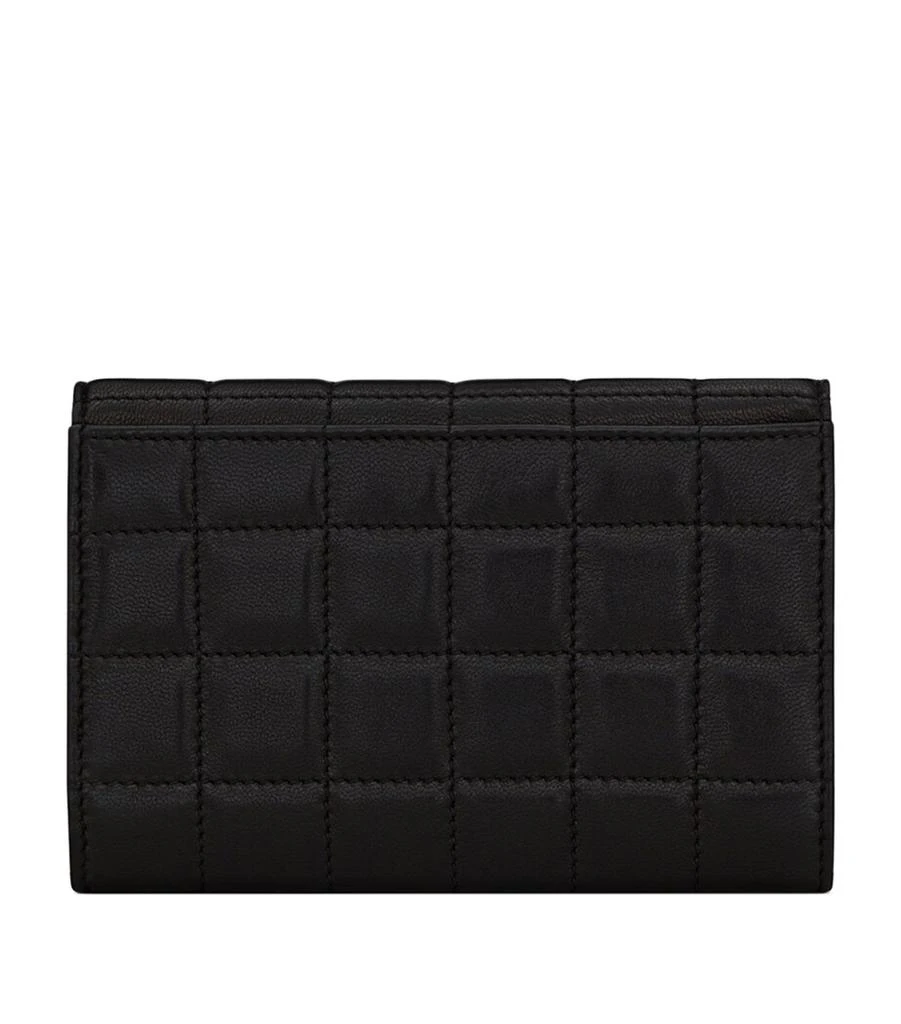 Yves Saint Laurent Leather Quilted Monogram Wallet 3