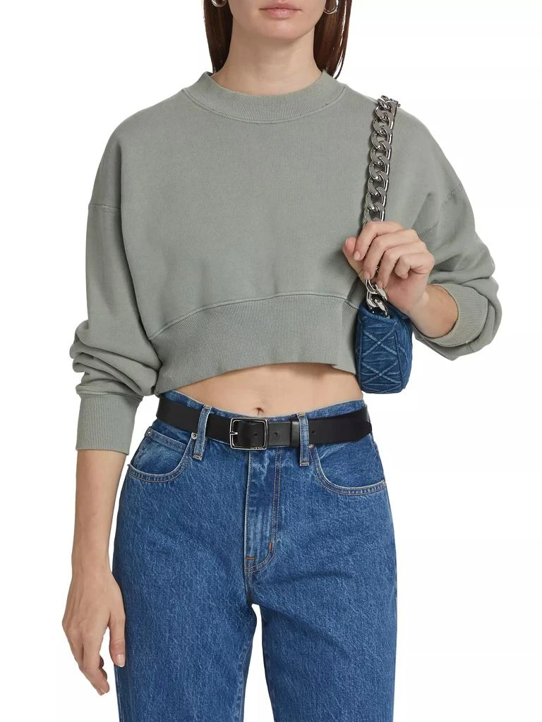 SLVRLAKE Cropped Cotton Sweatshirt 3