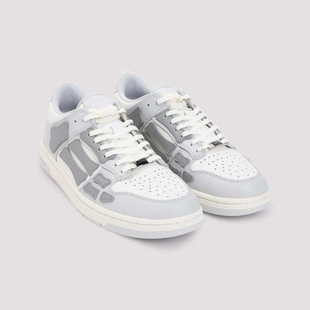 AMIRI Grey Skel Top Low Leather Sneakers 5
