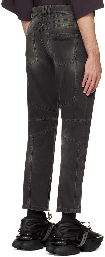 Balmain Black Biker Jeans 3