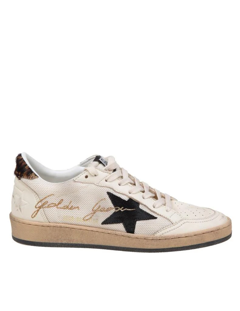 GOLDEN GOOSE GOLDEN GOOSE LEATHER AND CANVAS SNEAKERS