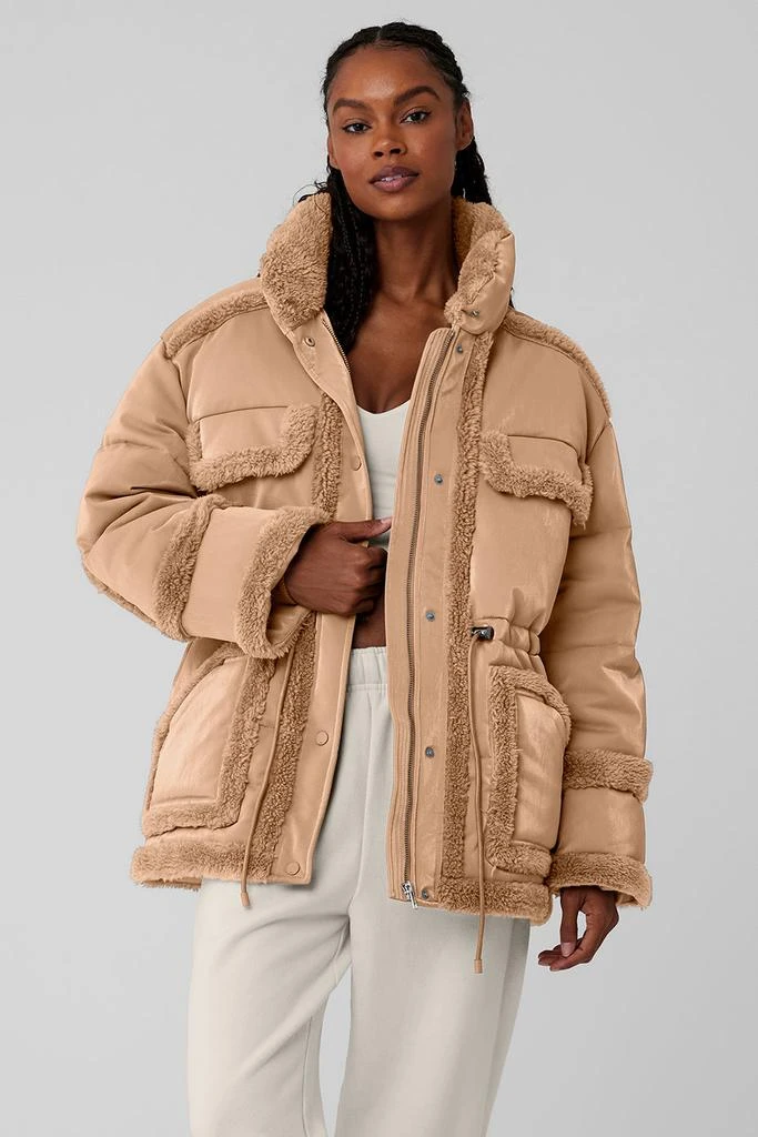 Alo Ice Breaker Puffer Jacket - Toasted Almond 1