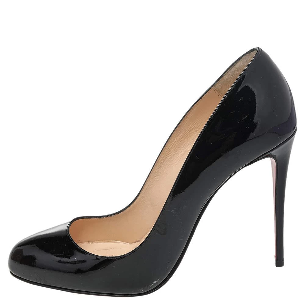 Christian Louboutin Christian Louboutin Black Patent Leather Fifille Pumps Size 38 2