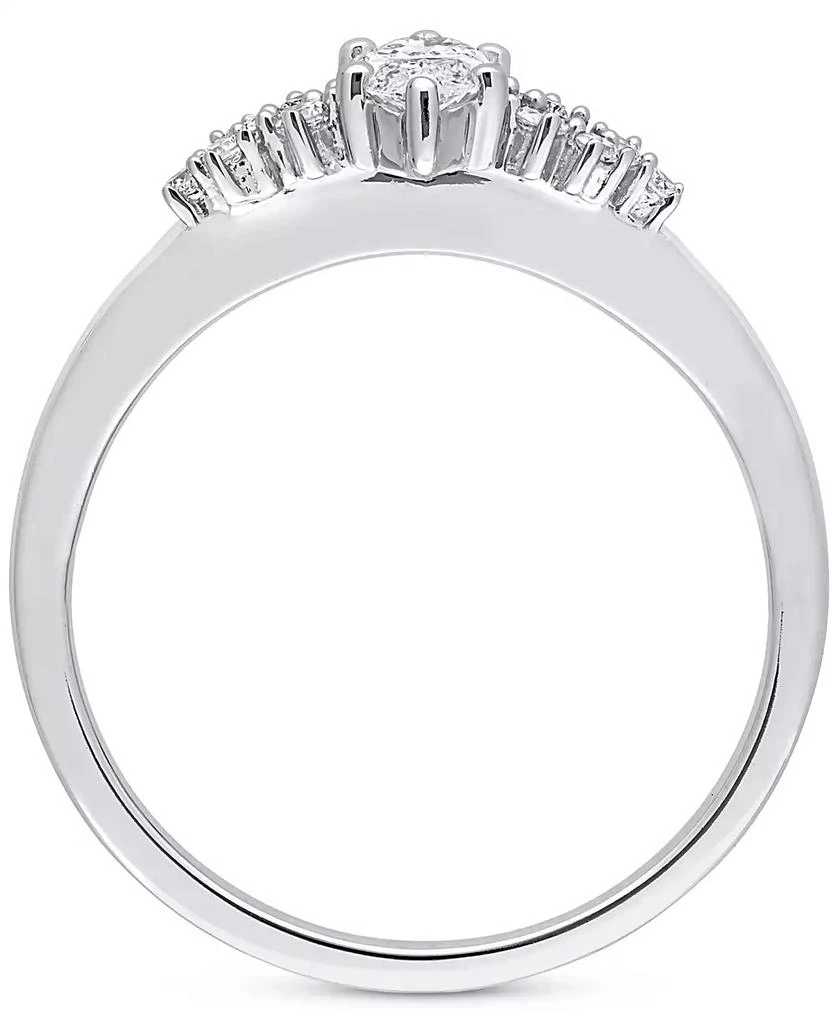 Macy
s Diamond Marquise-Cut Engagement Ring (1/2 ct. t.w.) in 14k White Gold 3