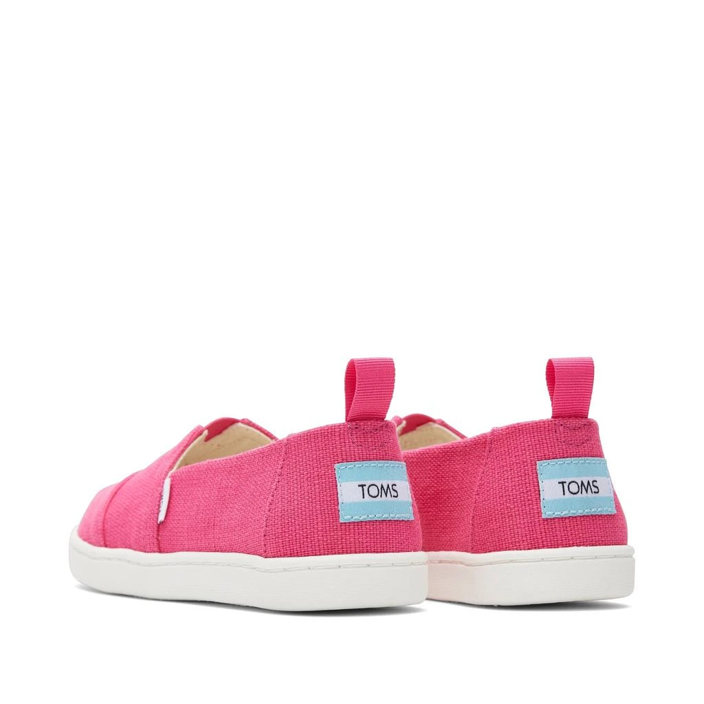 TOMS Shoes Youth Alpargata Pink Heritage Canvas Kids Shoe 3