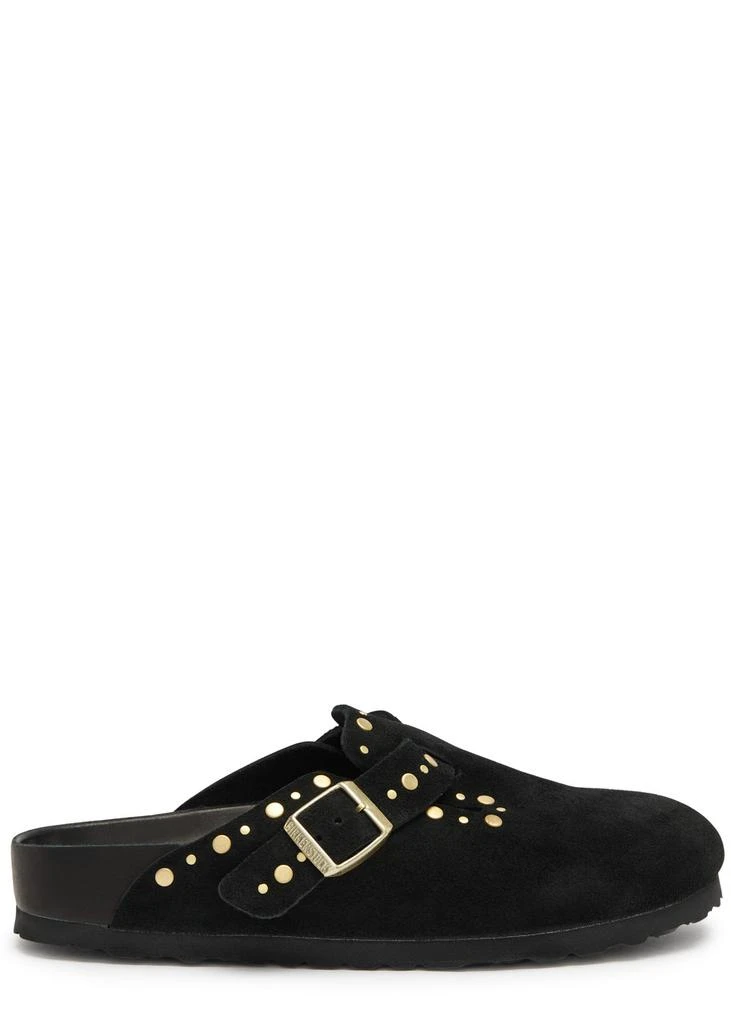 Birkenstock Boston studded suede sliders 1