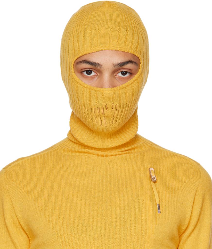 Boris Bidjan Saberi Yellow Seamless Balaclava