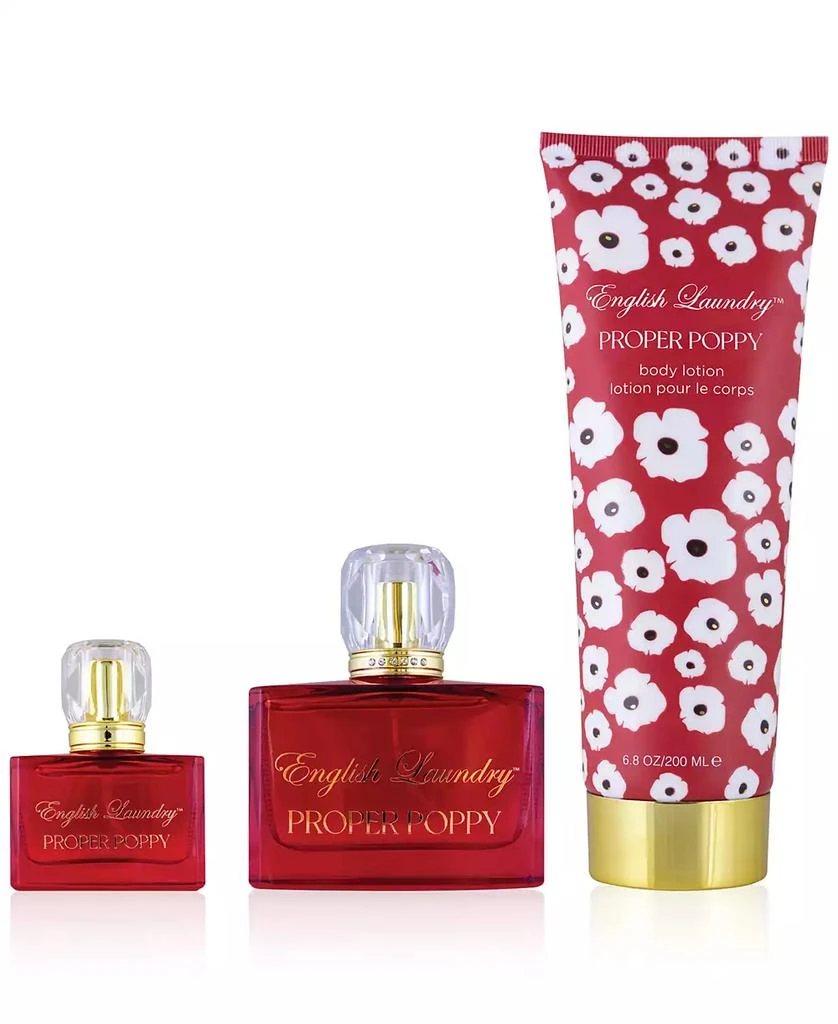 English Laundry 3-Pc. Proper Poppy Eau de Parfum Gift Set 3