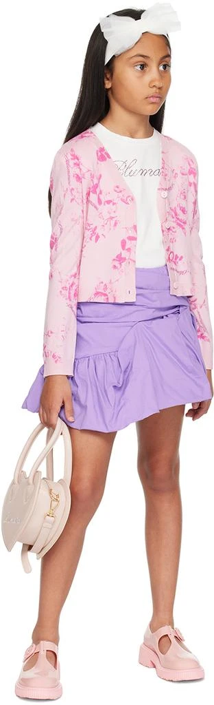 MISS BLUMARINE Kids Purple Gathered Skirt 4