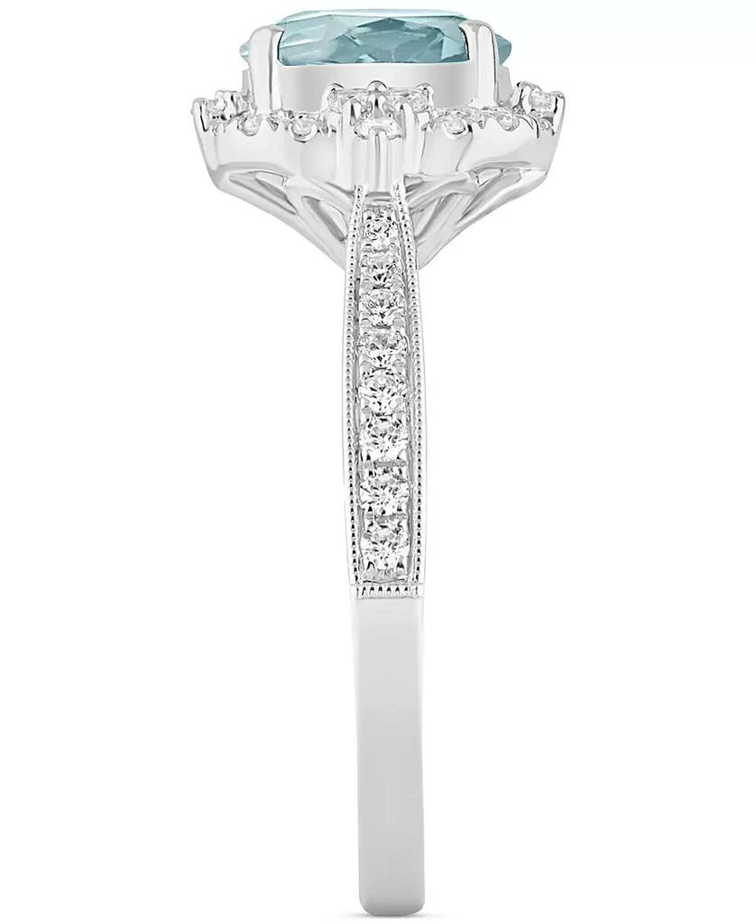 Macy
s Aquamarine (1-1/8 ct. t.w.) 
Diamond (1/2 ct. t.w.) Bridal Set in 14k White Gold 6