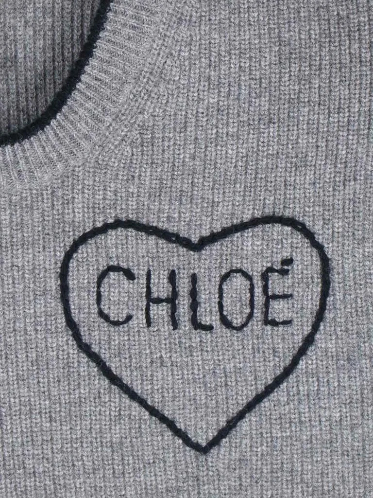 Chloé Chloé Logo Intarsia Knit Sweater 3