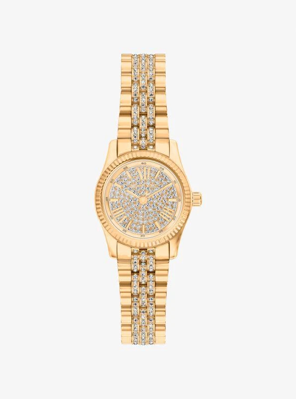 Michael Kors Petite Lexington Pavé Gold-Tone Watch
