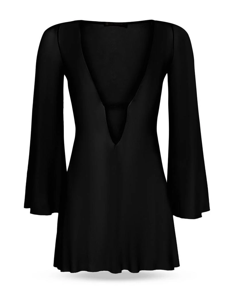 VIX PAULA HERMANNY Lidi Plunge Neck Swim Cover-Up 4