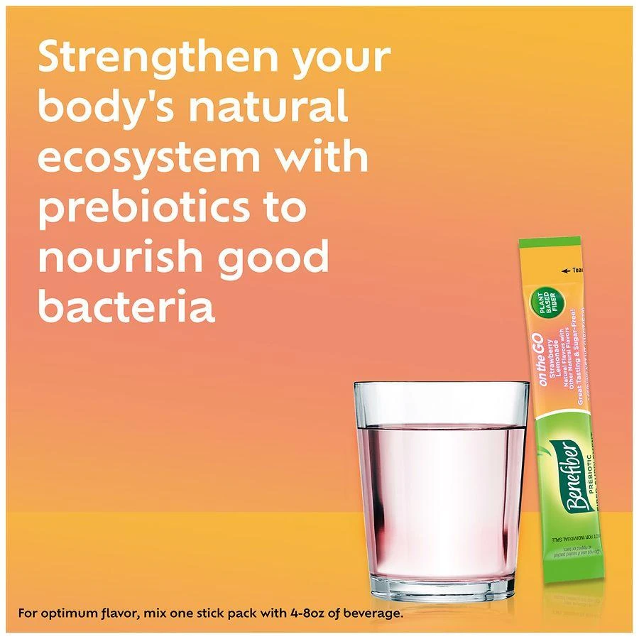 Benefiber On The Go Prebiotic Fiber Supplement Strawberry Lemonade 6