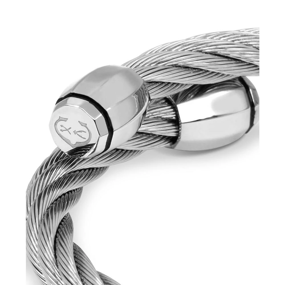 CHARRIOL Cable Bypass Bangle Bracelet in Stainless Steel 2