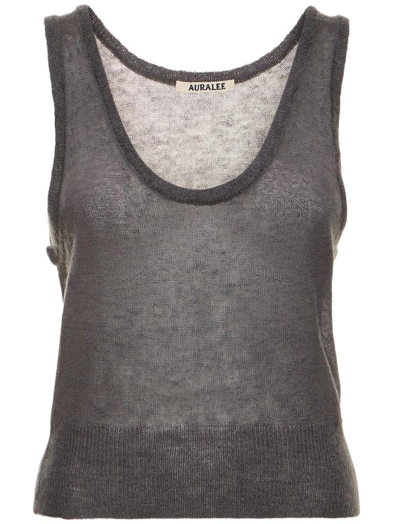 AURALEE Mohair & Wool Knit Tank Top