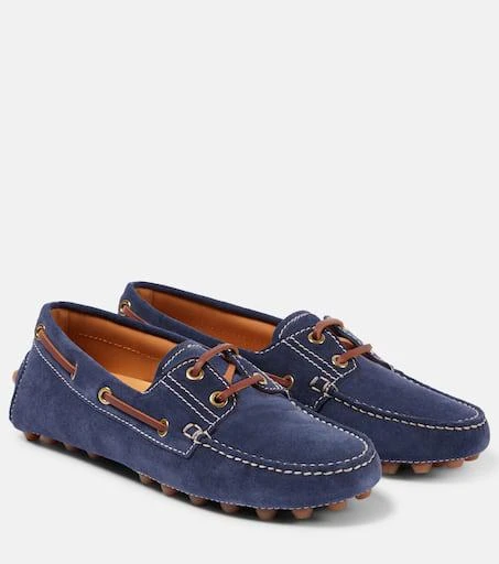 Tod's Gommino Bubble suede boat shoes 1