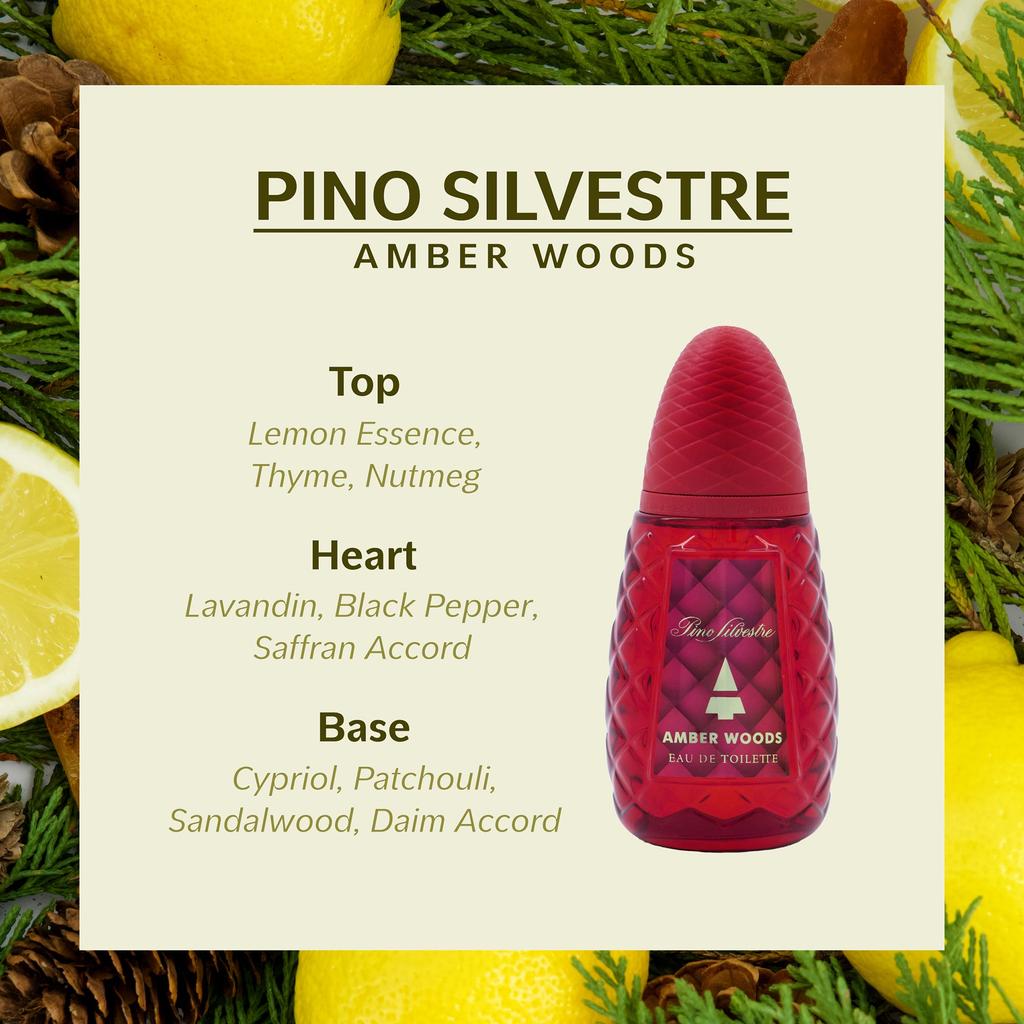PINO SILVESTRE Amber Woods by  for Men - 4.2 oz EDT Spray