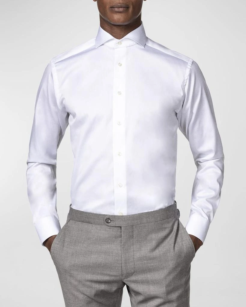 Eton Men's Slim-Fit Twill Dress Shirt with Cutaway Collar 1