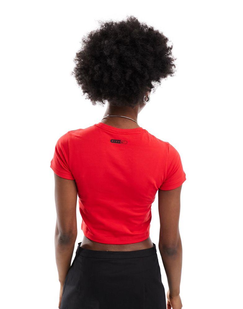 Nike Nike Streetwear baby tee in university red