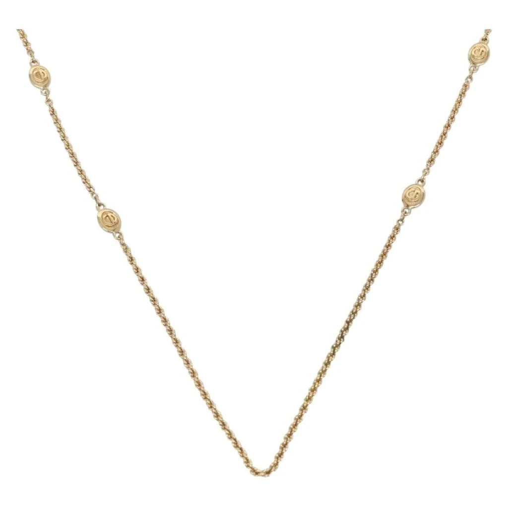 Dior Cd Round Pendant Necklace Metal Metal Necklace Jewelry (Pre-Owned)