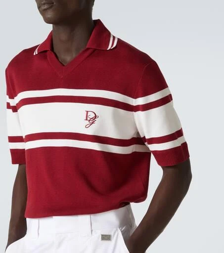 Dolce 
Gabbana Silk and cotton polo shirt 5