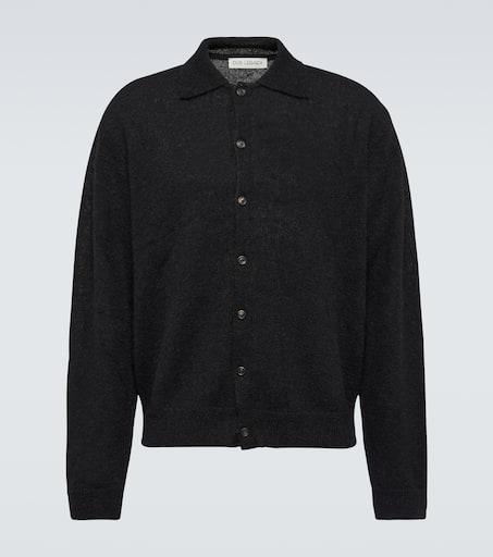 Our Legacy Fuzzy Alpaca Evening Polo Black - Polo Shirts