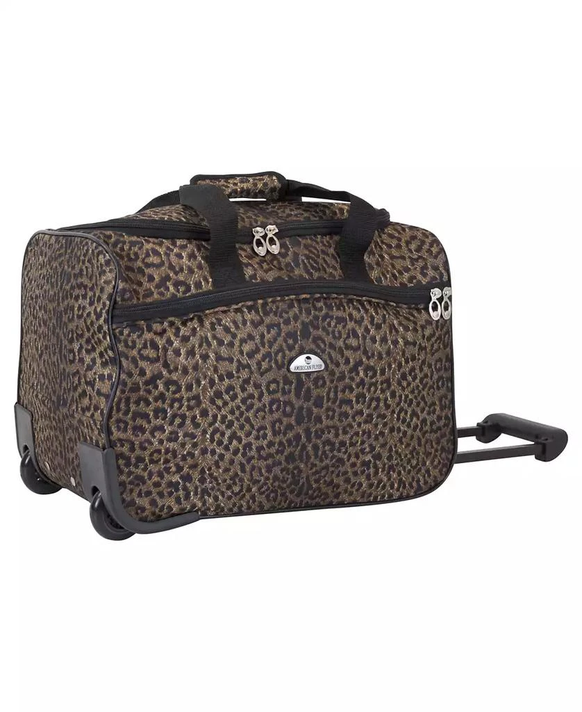 American Flyer Animal Print 5 Piece Spinner Luggage Set 11