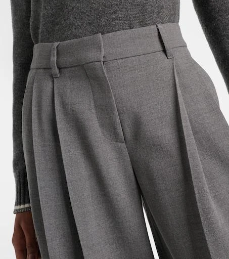 Brunello Cucinelli Wool wide-leg pants 4