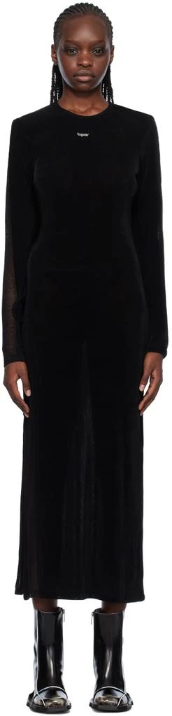 lesugiatelier Black Ribbon Maxi Dress 1