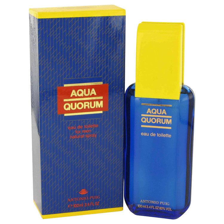 Antonio Puig 2pcs Combo Aqua Quorum by  Eau De Toilette Spray 3.4 oz Men