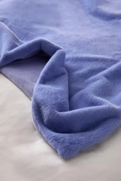 Urban Outfitters Harper Faux Fur Solid Throw Blanket 2