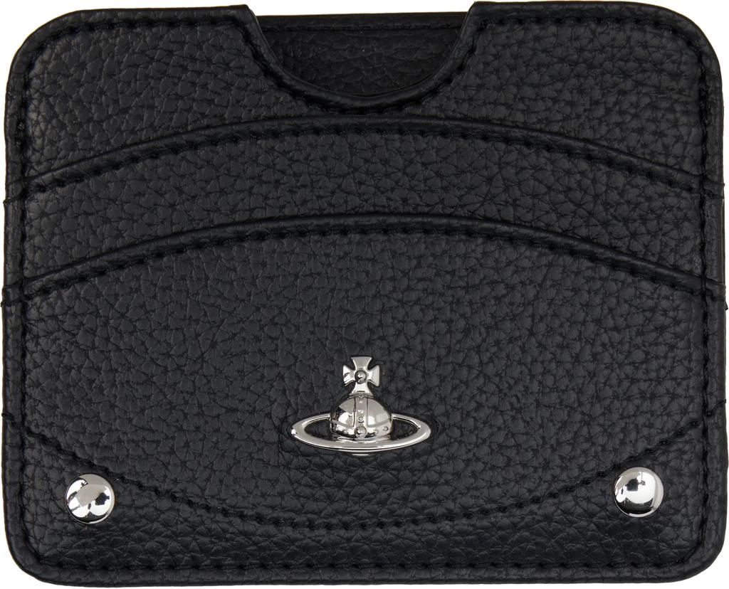 Vivienne Westwood Black Half Moon Card Holder
