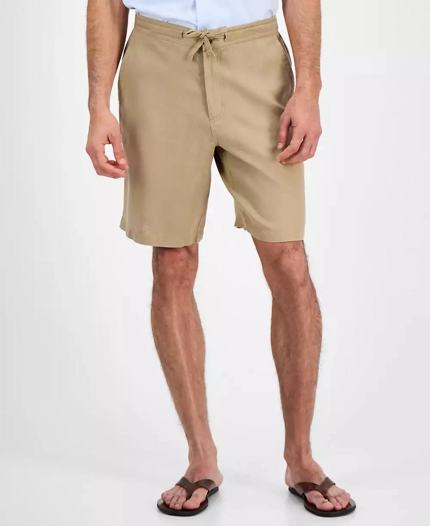 Club Room Men's 100% Linen Drawstring Shorts, Created for Macy's 3