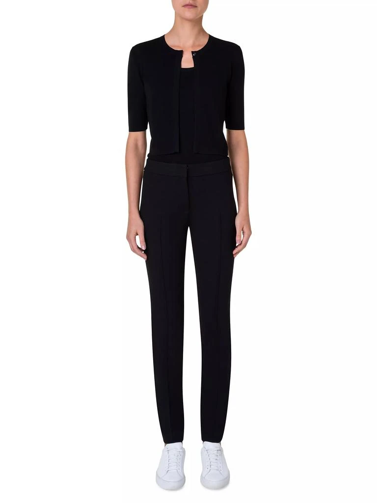 Akris Elements Wool Cropped Cardigan 2