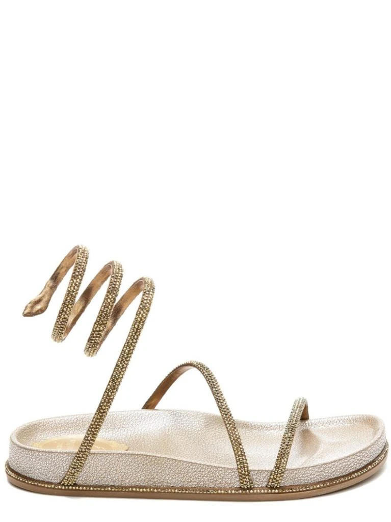 NA Gold Cleo flat Sandals 1