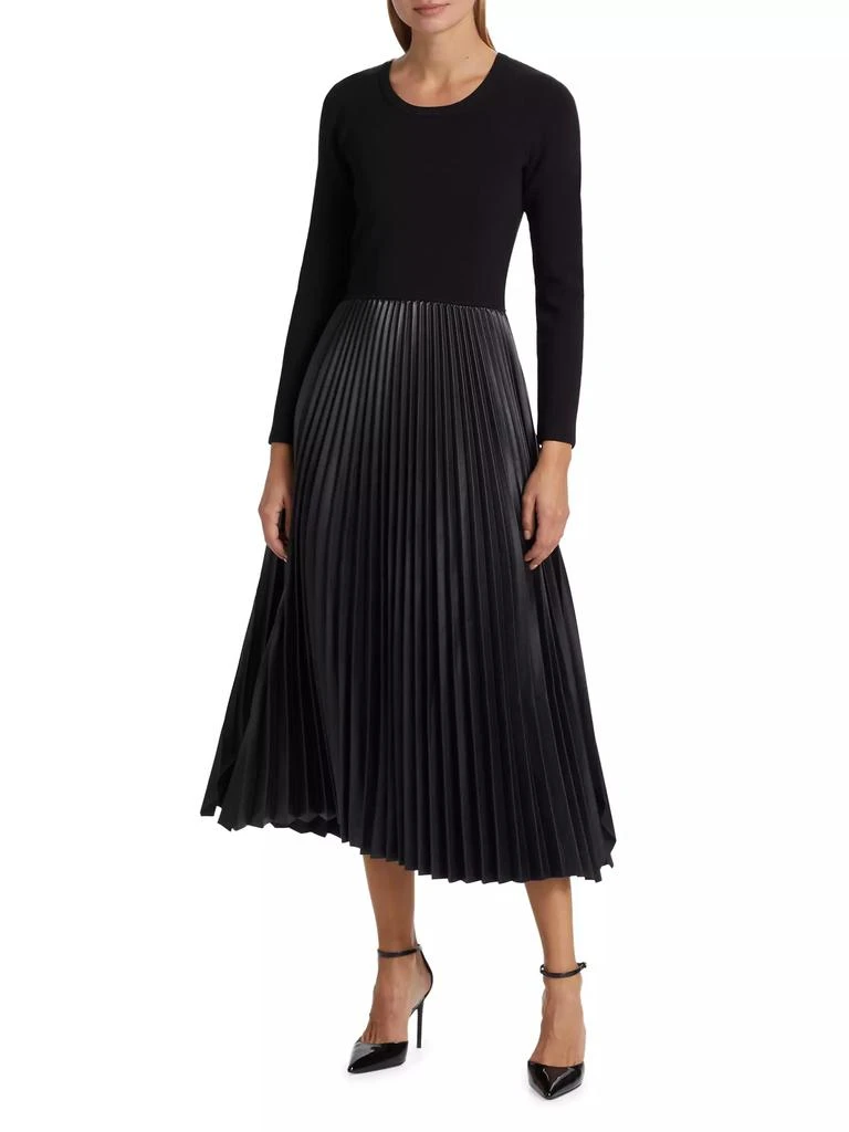 Tahari Amalia Mixed Media Sweater Dress 3