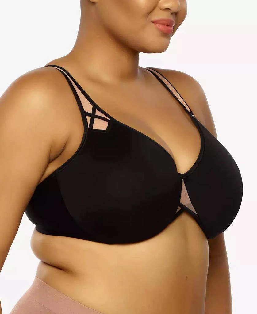 Paramour Plus Size Amaranth Cushioned Comfort Unlined Minimizer Underwire Bra
